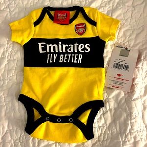 Arsenal onesie 0-3M NWT